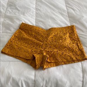 Mustard Lacr shorts Forever21